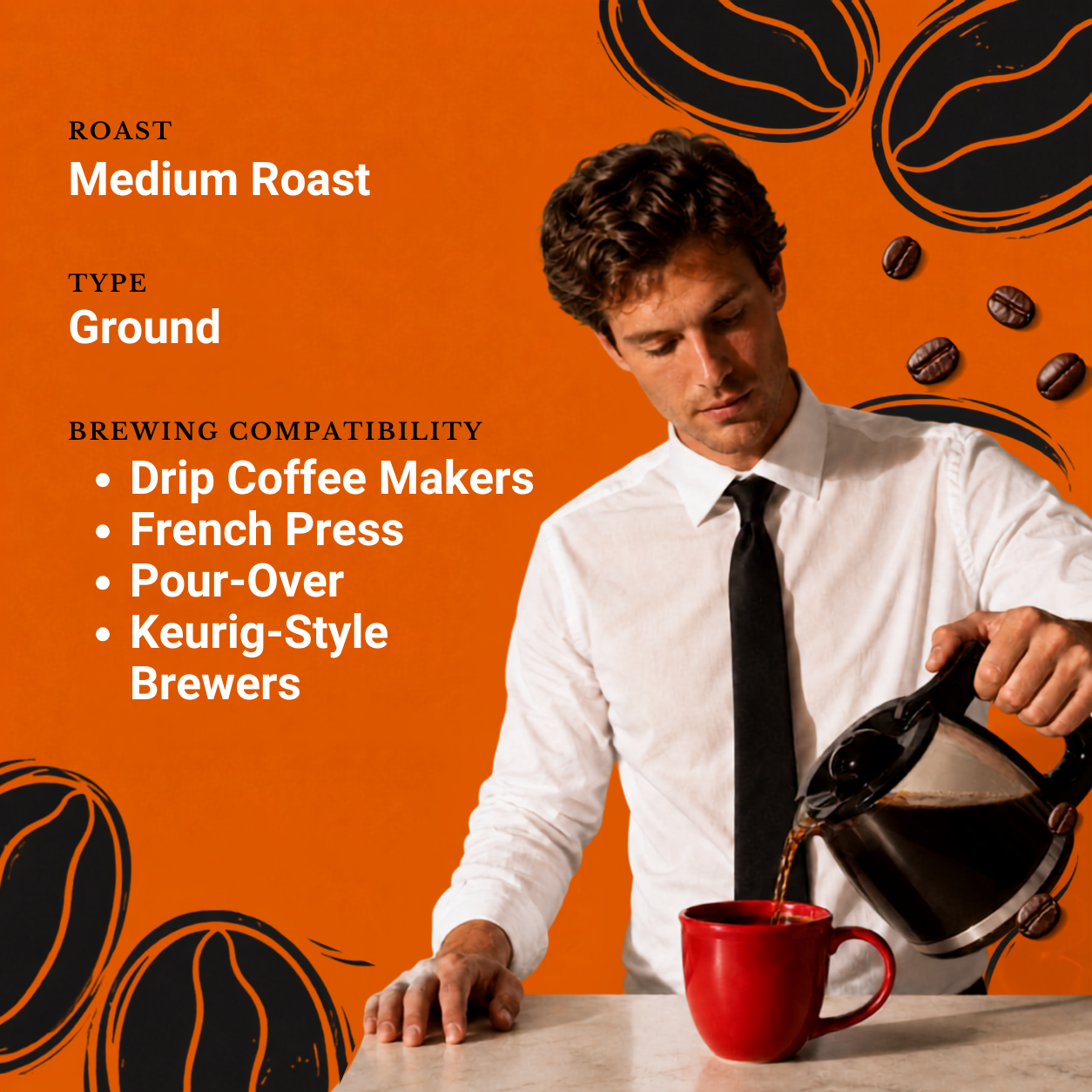 Flowstate - Focus Blend, Functional Mushroom Coffee (Ground)