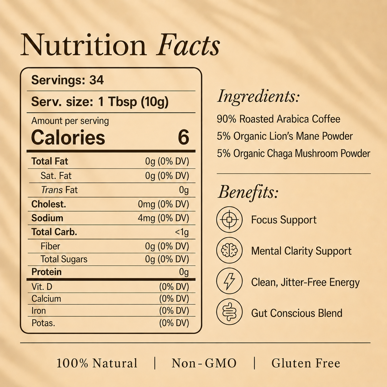 Flowstate - Focus Blend, Functional Mushroom Coffee (Ground)