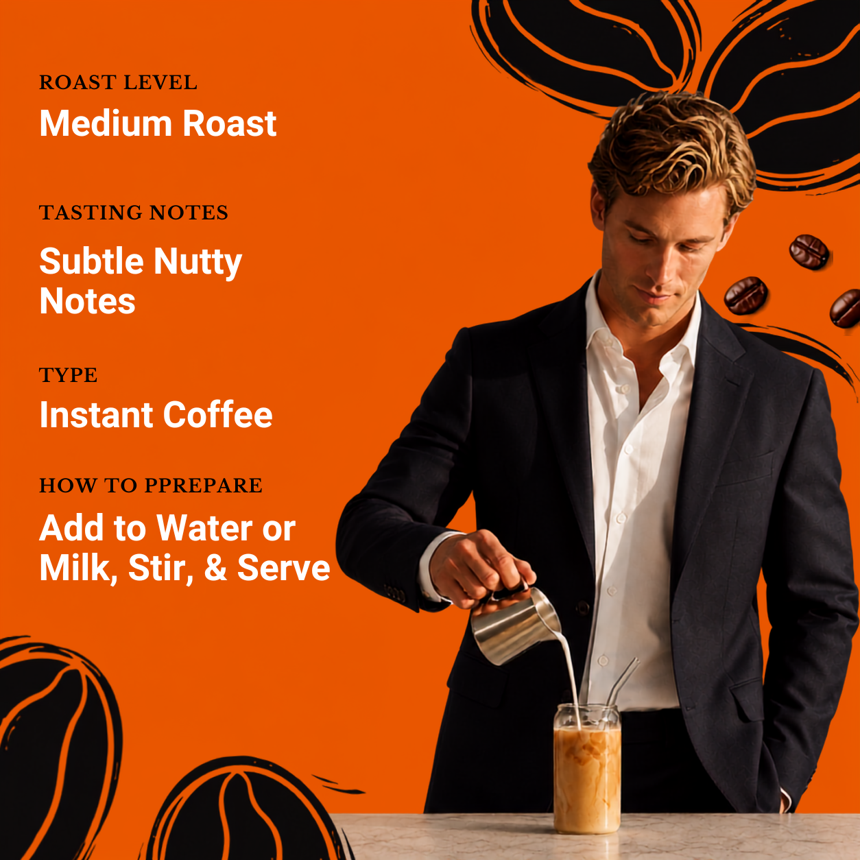 Flowstate - Focus Blend+, Functional Mushroom Coffee (Instant)