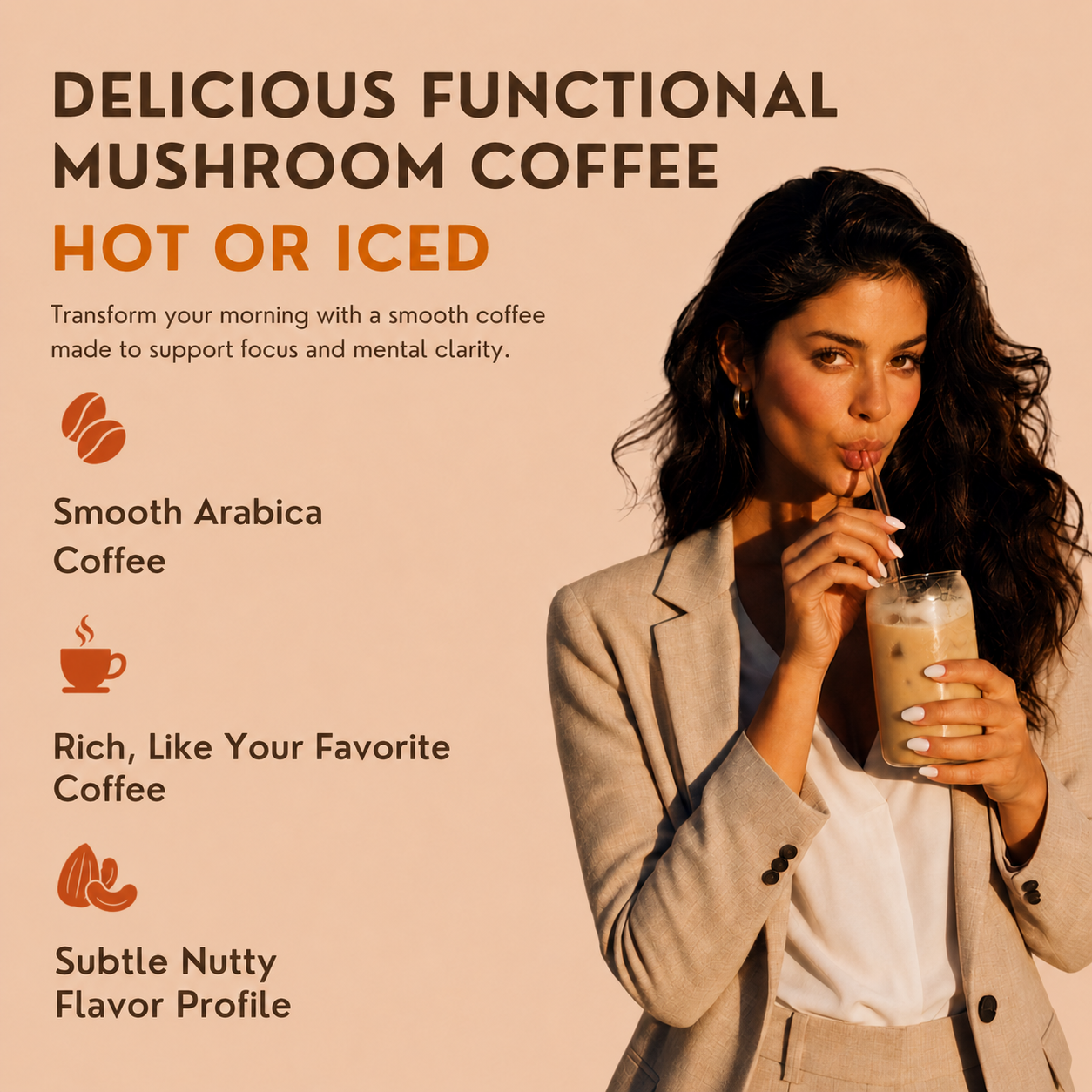 Flowstate - Focus Blend+, Functional Mushroom Coffee (Instant)